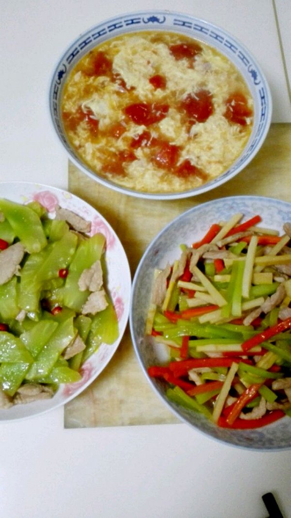 清淡的晚餐
