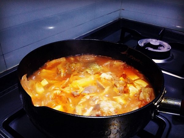一一0630做的韩国泡菜汤的做法