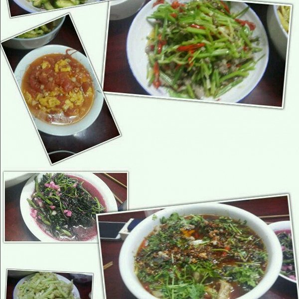各种私家小菜, 自己动手的哦.