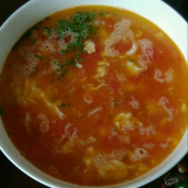 Milla.做的番茄鸡蛋汤的做法_豆果美食