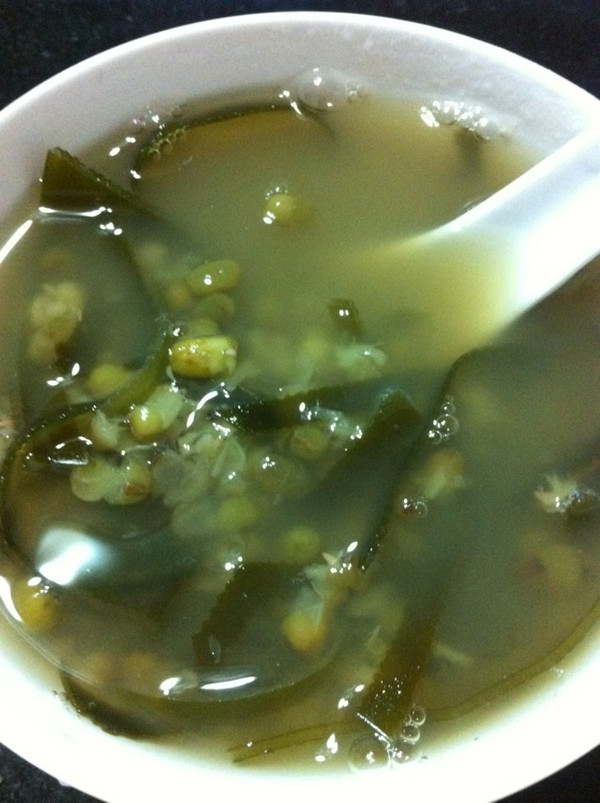 清凉海带绿豆糖水