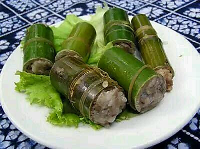 云南傣族的特色美食,竹筒糯米饭