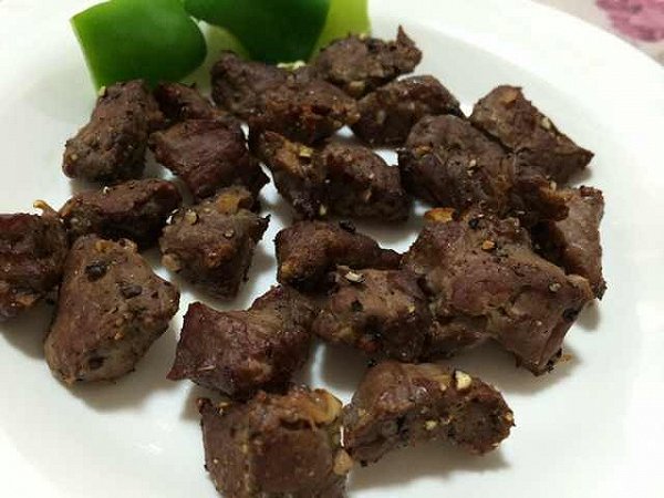 妮妮0721做的烤黑胡椒牛肉丁 的做法