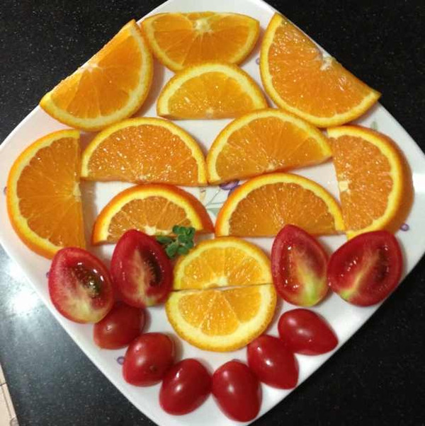 诗琳做的水果拼盘的做法