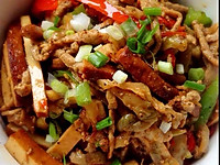 香干火锅榨菜培根肉丝怎么做好吃吗图片