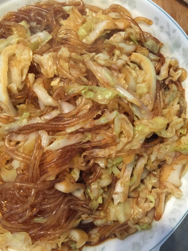 白菜炒粉条