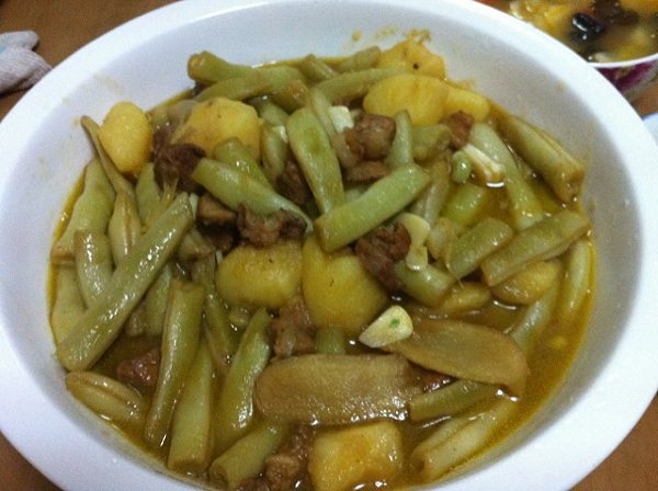 土豆炖豆角