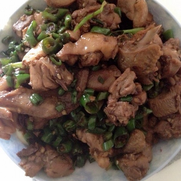 辣椒炒鸭肉