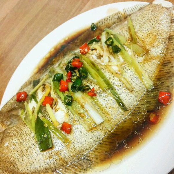 清蒸黄金鲽鱼的做法