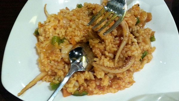 蒜蓉鱿鱼炒饭