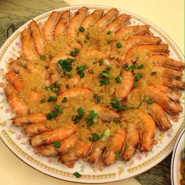 蒜蓉蒸大虾