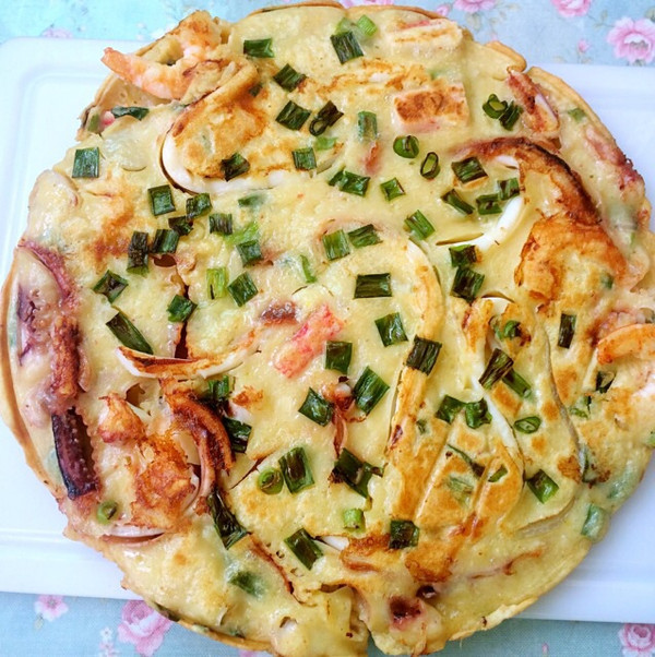 韩式海鲜蔬菜饼